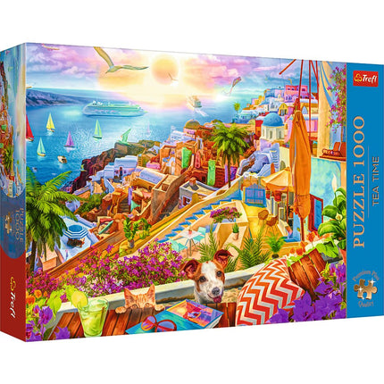 1000 gabalu Santorini, Grieķija Premium Plus puzle