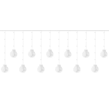 108 LED USB gaismas aizkars - vēsi balta krāsa KŚ19770