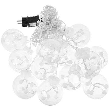 108 LED USB gaismas aizkars - vēsi balta krāsa KŚ19770