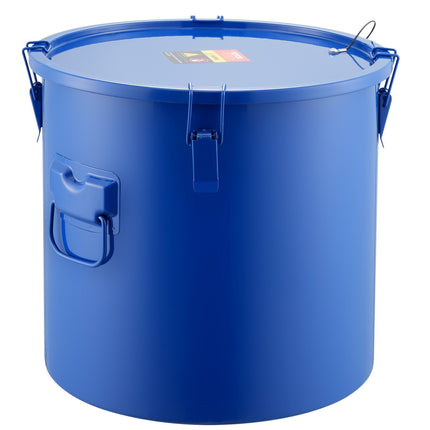 10-Gallon Fryer Grease Bucket, Steel, Lid, Filter Bag