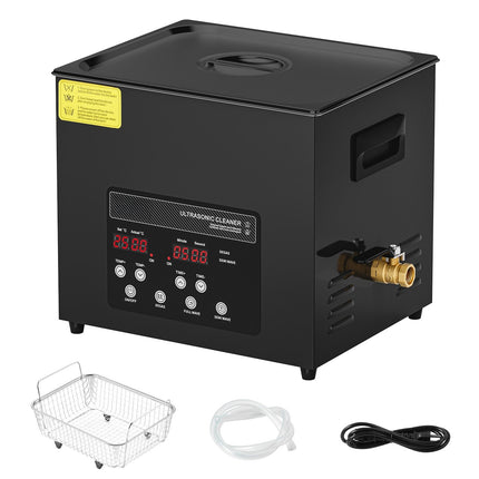 10L Ultrasonic Cleaner, 40kHz Digital Heater Timer