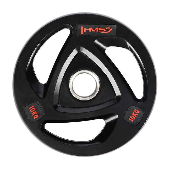 10 kg melns olimpiskais svara disks