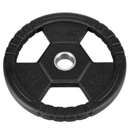 10 kg melns olimpiskais svara disks