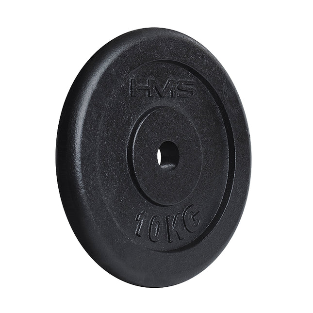 10 kg melns svara disks - čuguns