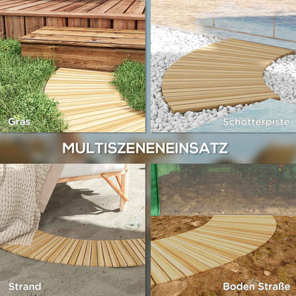 Spruce Wood Garden path, Decorative rolls, 120 cm