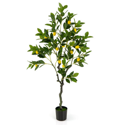 120 cm mākslīgais citronkoks ar podu un 18 citronlaima koki, mākslīgais augs, citrusaugs