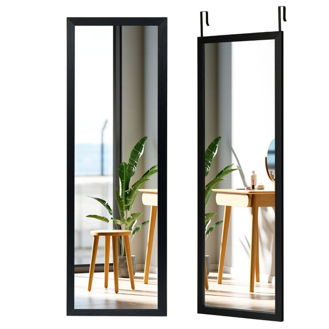 120 x 37 cm sienas spogulis, durvju spogulis ar regulējamu augstumu, piekaramie āķi guļamistabai
