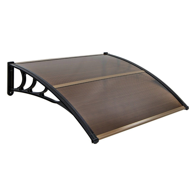 122 x 99 cm nojume ārdurvīm, nojume ārdurvīm, nojume rakstāmgalda nojume, brūna