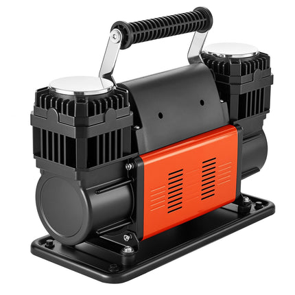12V Dual-Cylinder Air Compressor, 150 PSI, Digital Gauge