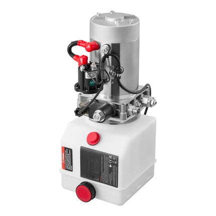 12V Dump Trailer Hydraulic Power Unit, 4-Qt, Single-Acting