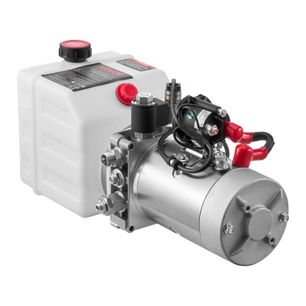 12V Dump Trailer Hydraulic Power Unit, 4-Qt, Single-Acting