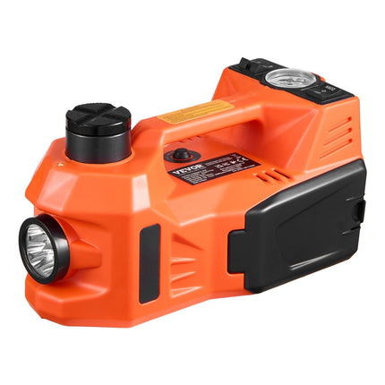 12V Electric Scissor Car Jack 5 Ton, Inflator, LED