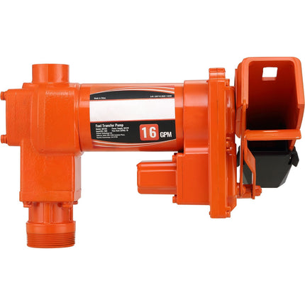 12V Fuel Transfer Pump, 16 GPM, 1/4 HP, Auto Nozzle