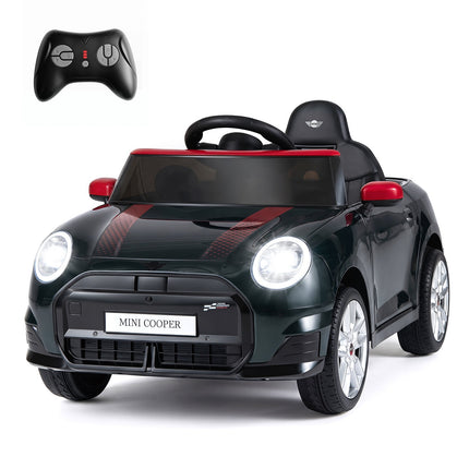 12 V bērnu elektromobilis, BMW Mini dizains, melns, tālvadības pults