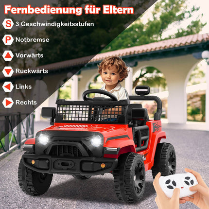 12 V bērnu elektromobilis ar tālvadības pulti, mūziku, LED gaismām