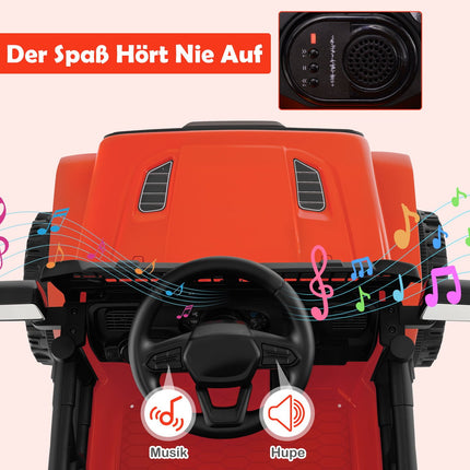 12 V bērnu elektromobilis ar tālvadības pulti, mūziku, LED gaismām