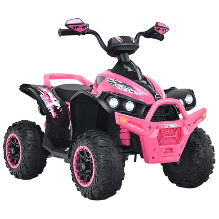 12 V bērnu elektriskais kvadracikls ar mūziku un LED gaismām