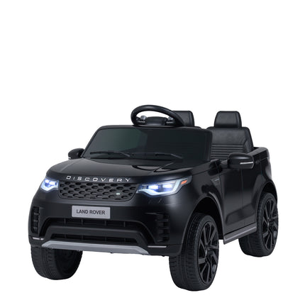12 V bērnu elektriskā braucamā automašīna, tālvadības pults, LED, mūzika, melna