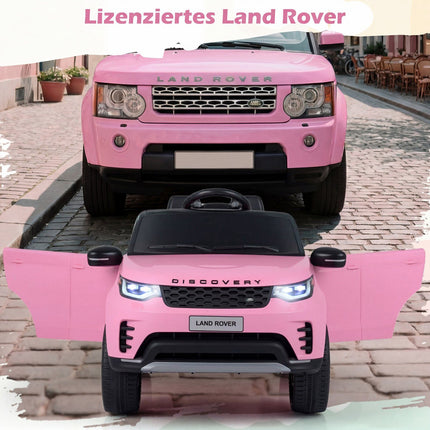 12 V bērnu elektromobilis ar tālvadības pulti, LED, rozā