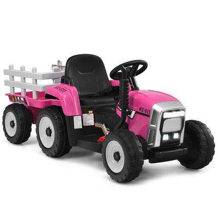12 V bērnu braucamais traktors ar piekabi, tālvadības pults