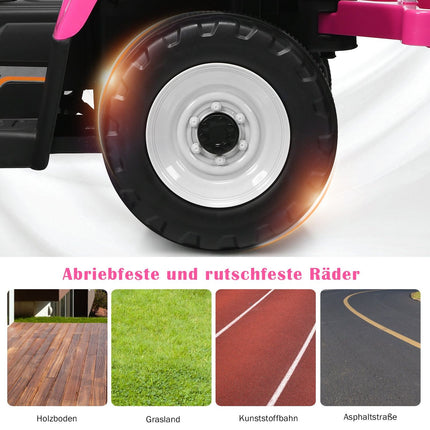 12 V bērnu braucamais traktors ar piekabi, tālvadības pults