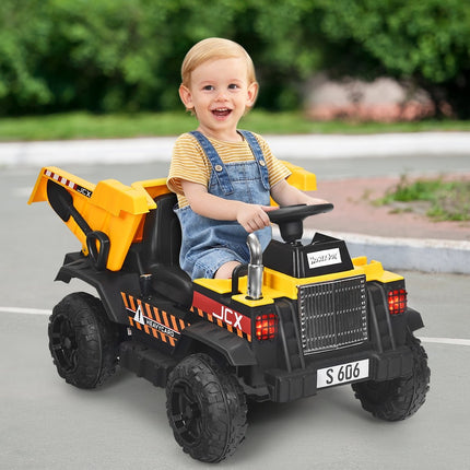 12 V bērnu traktors ar elektrisko aizmugurējo lāpstu, tālvadības pulti, gaismām, mūziku un radio bērniem no 3 gadu vecuma