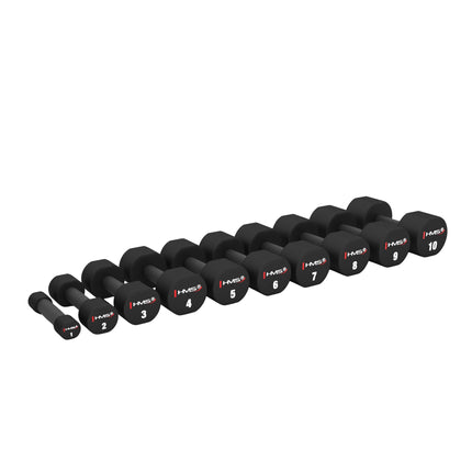 12 kg poliuretāna hanteļu komplekts