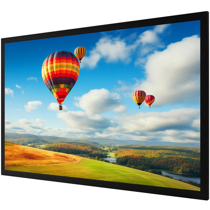 130-Inch Fixed Frame Projection Screen, 16:9 4K, Wall-Mount