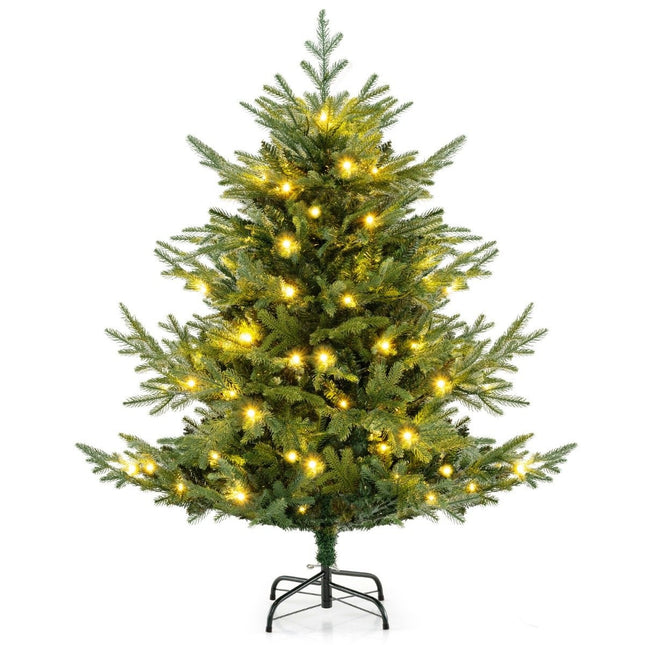 135 cm mākslīgā Ziemassvētku eglīte ar 160 LED gaismiņām