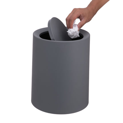 13 litru plastmasas atkritumu tvertne ar grozāmu vāku - vannas istabas/virtuves lietošanai