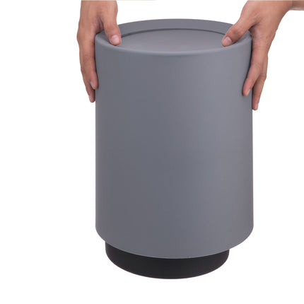 13 litru plastmasas atkritumu tvertne ar grozāmu vāku - vannas istabas/virtuves lietošanai