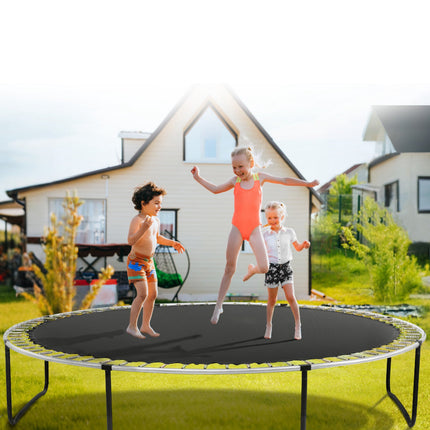 14ft Round Trampoline Replacement Mat, 72 V-Rings, 6.5–7 In