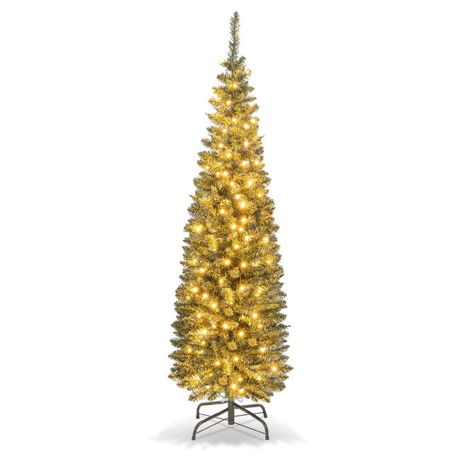 150 cm mākslīgā Ziemassvētku eglīte ar 150 LED gaismām, zaļa