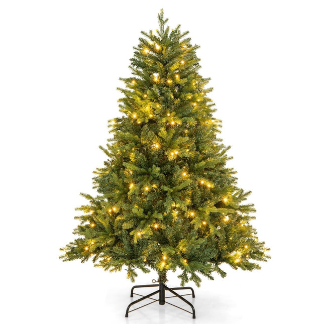 150 cm mākslīgā Ziemassvētku eglīte ar LED gaismiņām, 11 režīmi