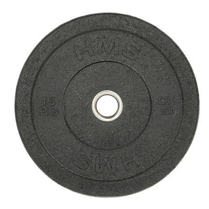 15 kg melna olimpiskā bufera plāksne