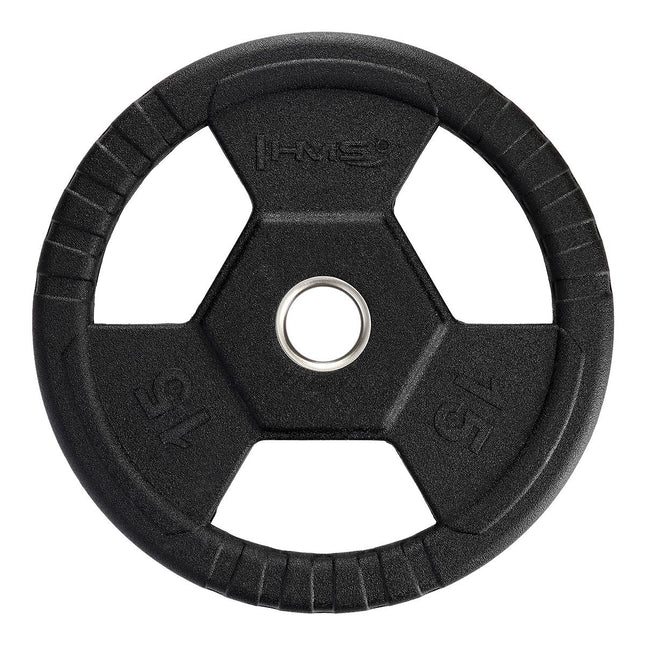 15 kg melns olimpiskais svara disks