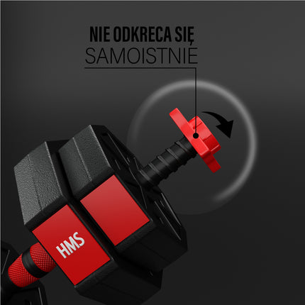 15 kg kompozītmateriāla stieņa un hanteļu komplekts