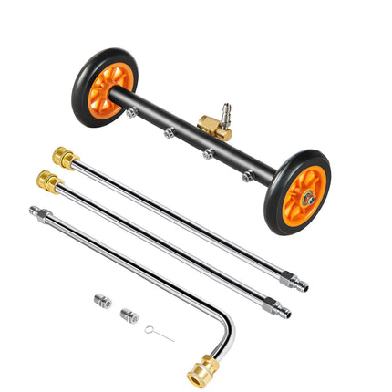 16 Inch Pressure Washer Undercarriage Cleaner, 4000 PSI, 4 Nozzles