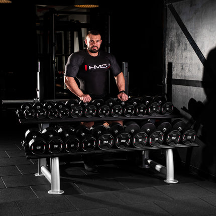 17.5 KG Polyurethane Dumbbell – Durable Fitness Equipment