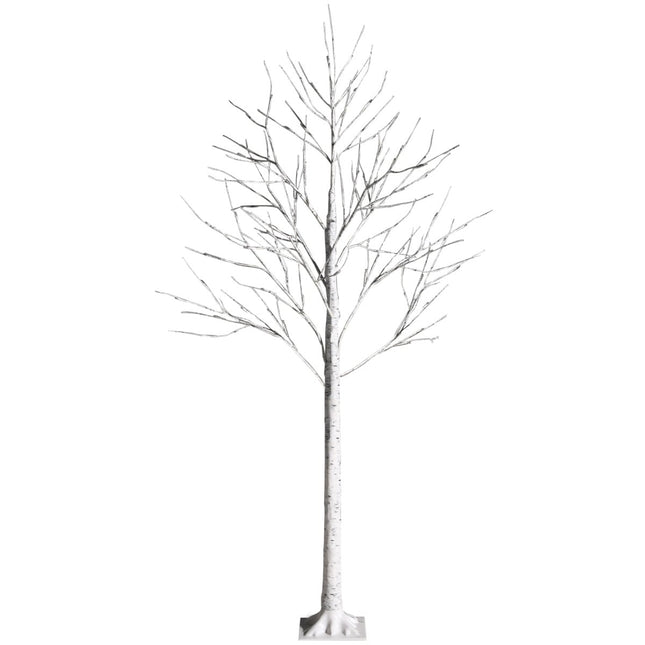 180 cm mākslīgā bērza koks ar 96 LED gaismām