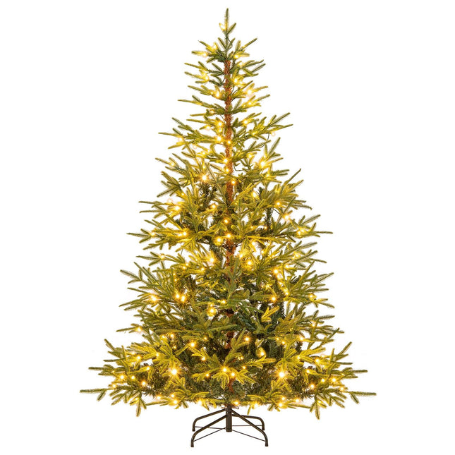 180 cm mākslīgā Ziemassvētku eglīte ar 250 LED gaismiņām