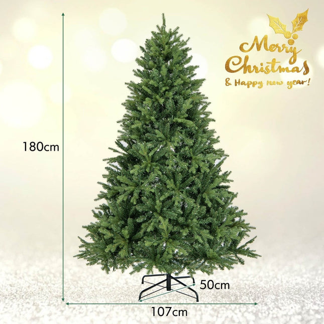 180 cm mākslīgā Ziemassvētku eglīte ar 350 LED gaismiņām