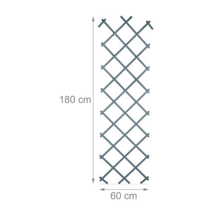 180 cm izvelkams režģa komplekts, 3 gab., pelēks