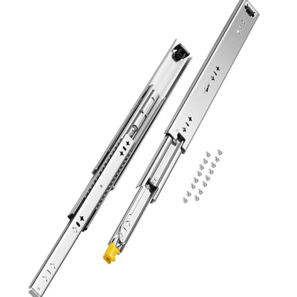 18 Inch Ball Bearing Locking Drawer Slides, 250 lb, Full Extension