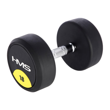 18 kg gumijas hantele - mājas sporta zāles aprīkojums
