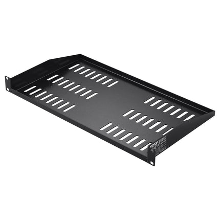 1U Server Rack Shelf 2-Pack, 19 in Vented, 10 in Deep