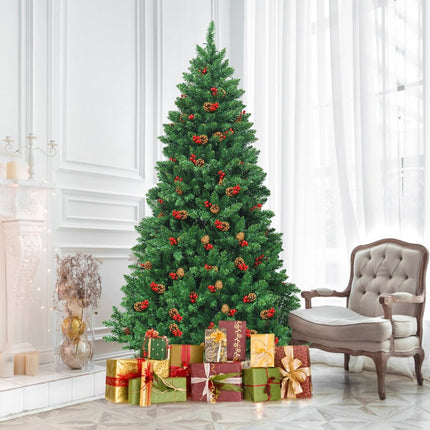 200 cm mākslīgā Ziemassvētku eglīte Ziemassvētku eglīte ar 1100 zariem un augstākās kvalitātes mākslīgo eglīti zaļā krāsā