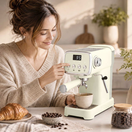 20 bāru espresso automāts ar piena putotāju, 1,2 l tvertne