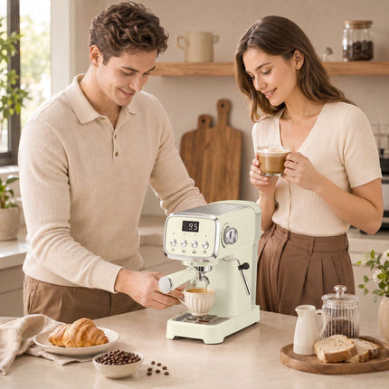 20 bāru espresso automāts ar piena putotāju, 1,2 l tvertne
