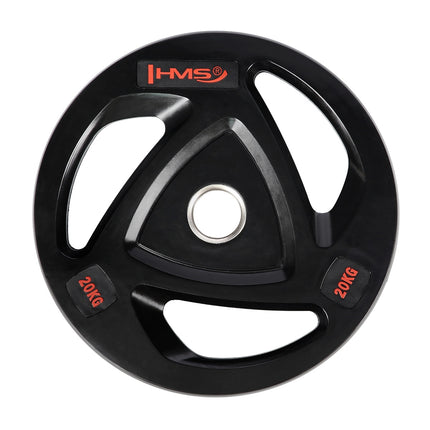 20 kg melns olimpiskais svara disks